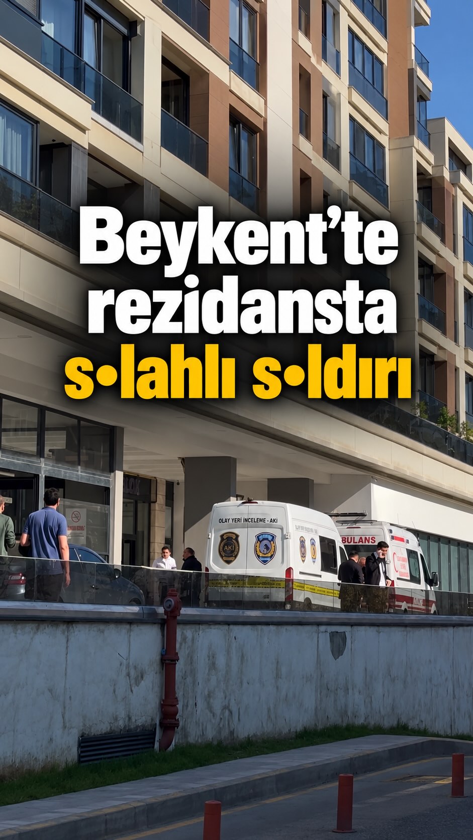 Avenue rezidansta iddiaya göre 1 kişi aynı odada kaldığı 2 kişiyi sil@hla vurmuş.. yaralıl